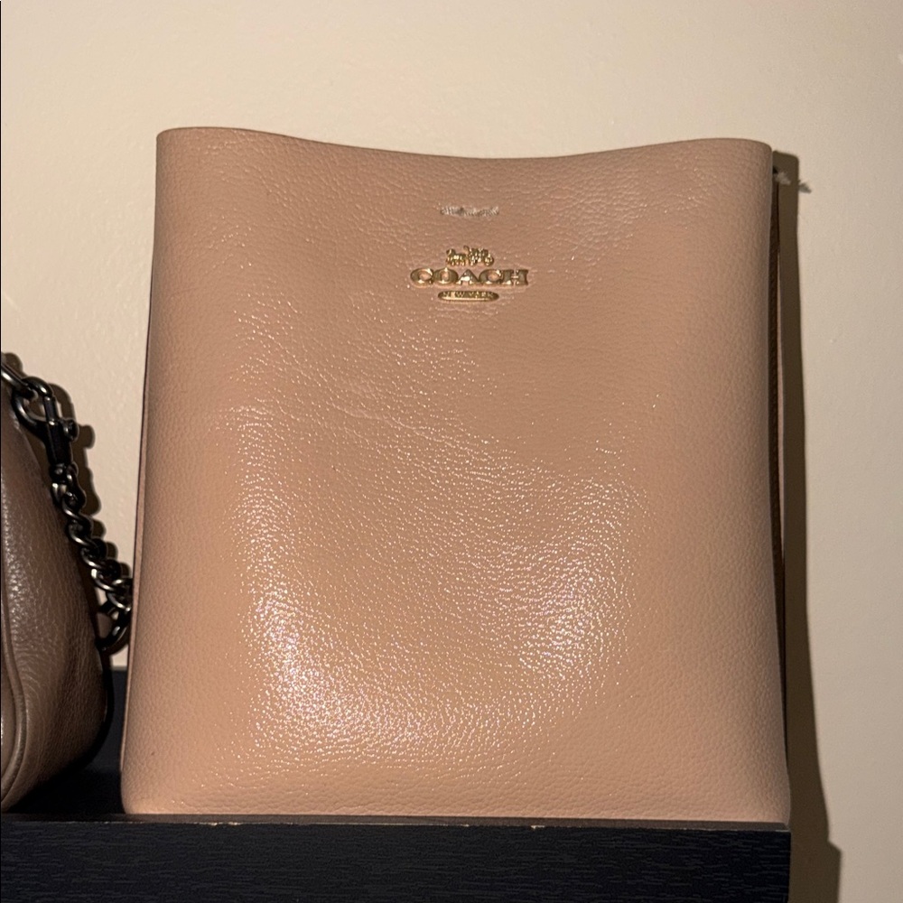 Coach Beige Leather Tote